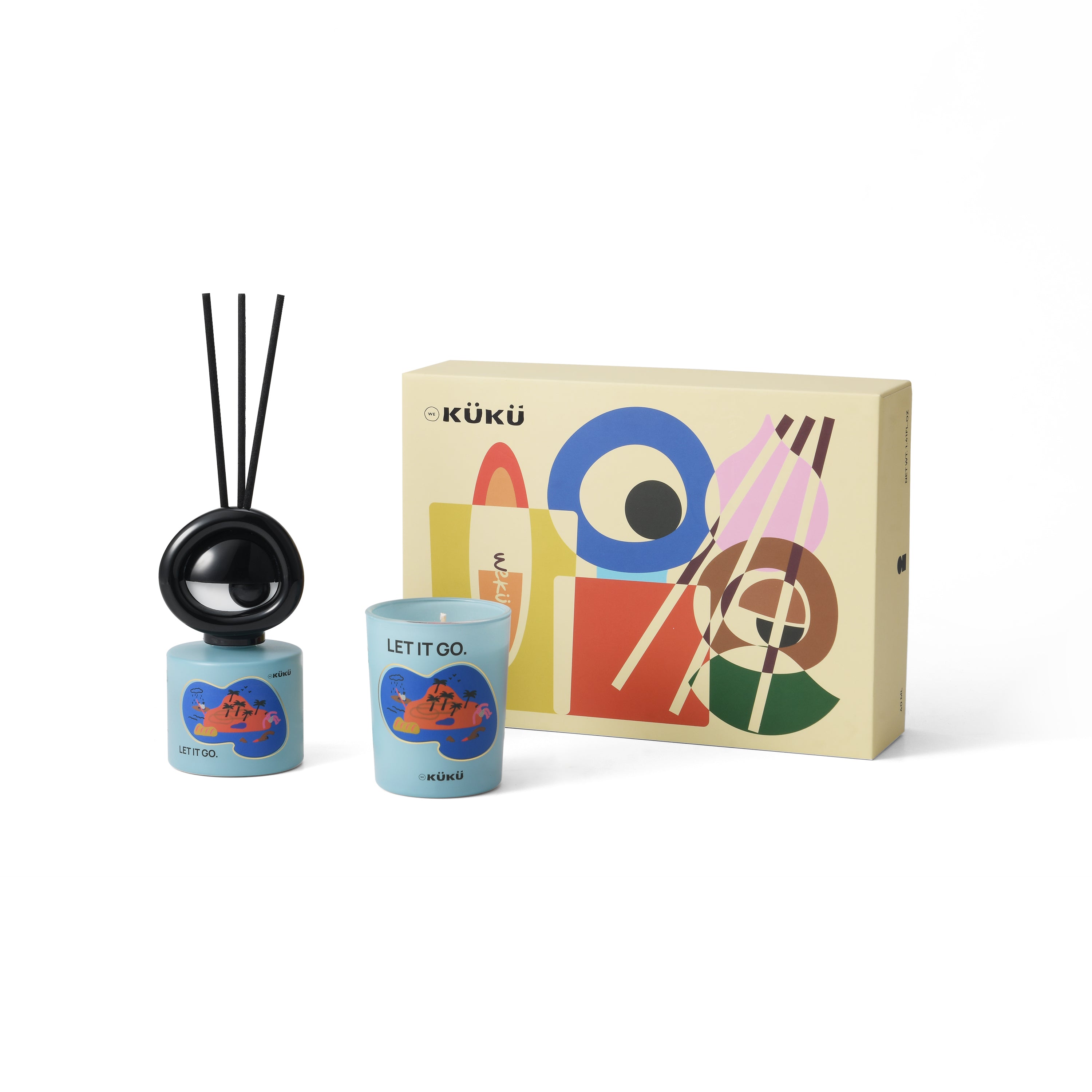 BIG EYE Scented Candle & Fragrance Diffuser - Let it go(sea)
