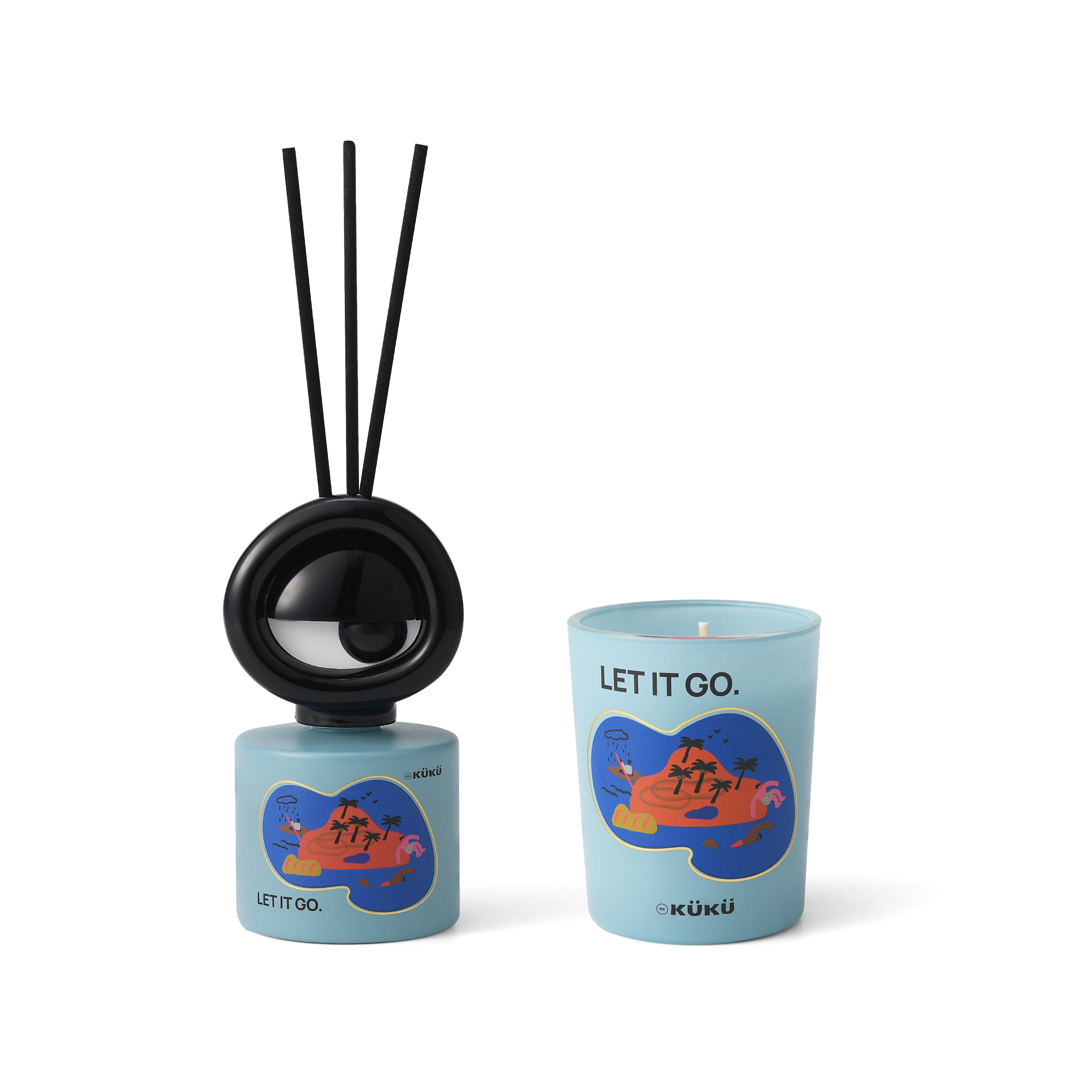 BIG EYE Scented Candle & Fragrance Diffuser - Let it go(sea)