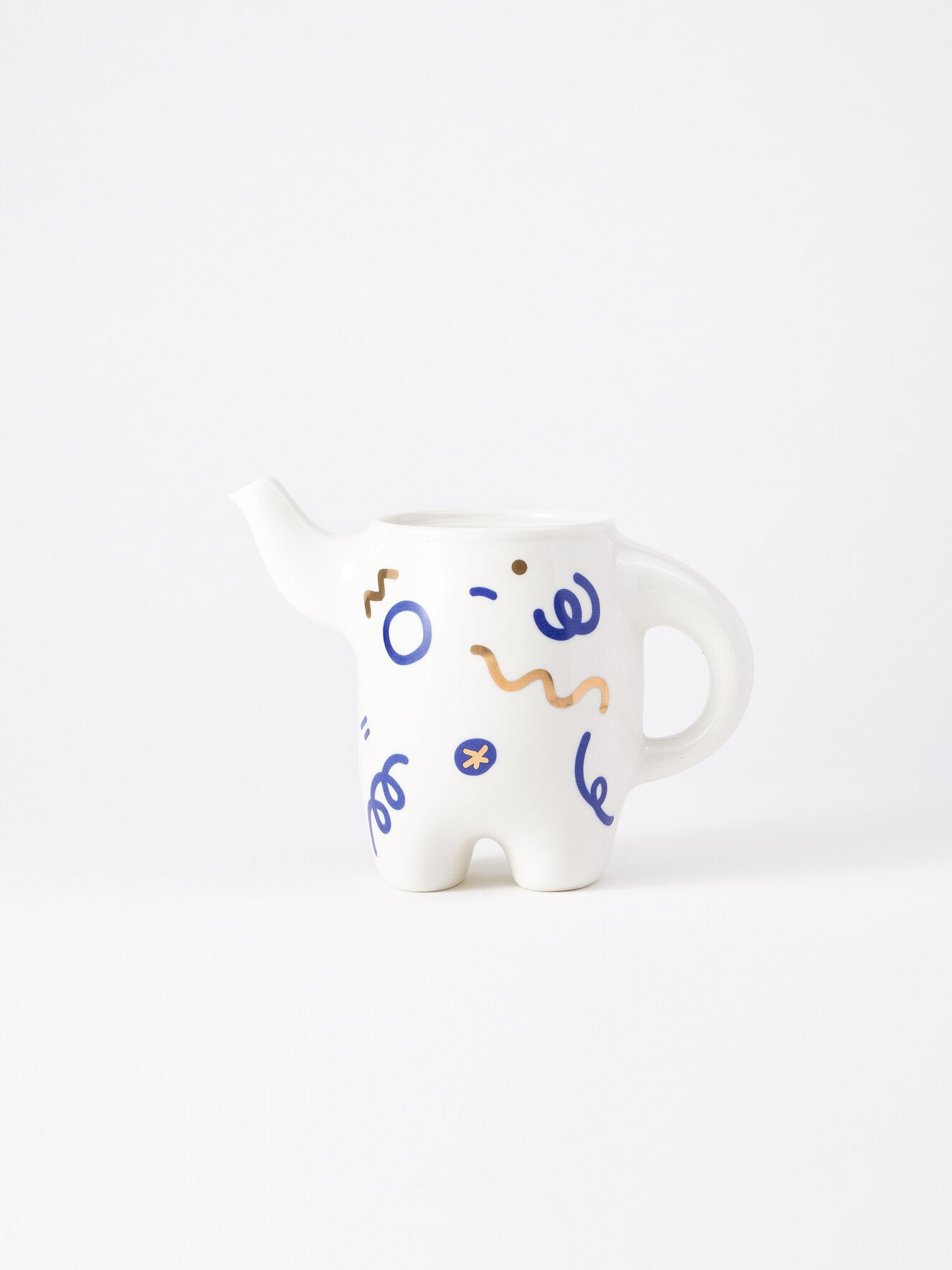 Brew Buddy - Elegant Porcelain Teapot & Coffee Pot
