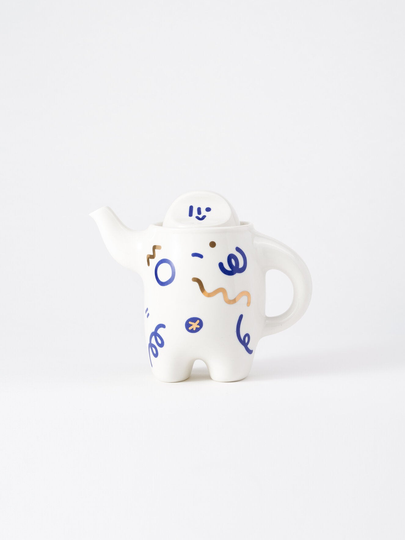 Brew Buddy - Elegant Porcelain Teapot Pot