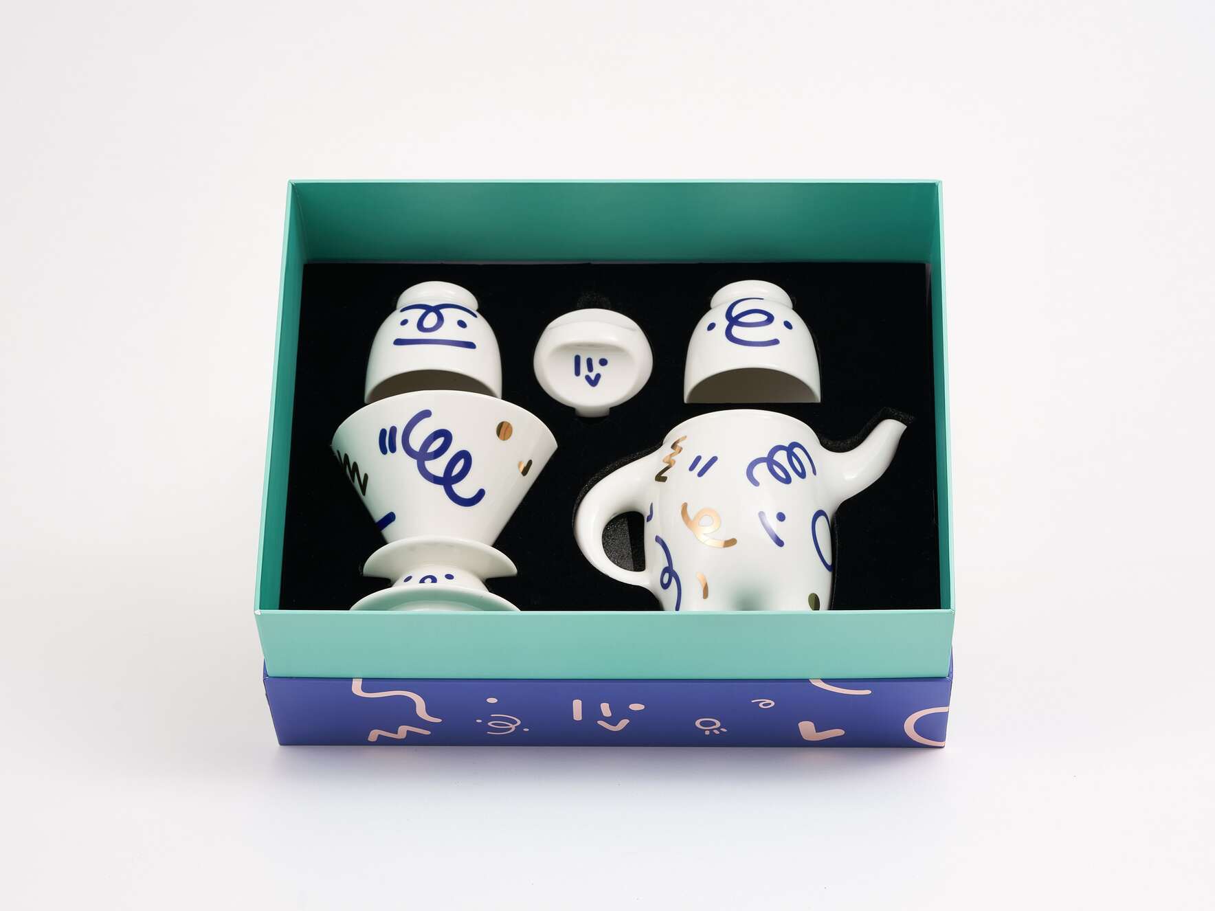 Brew Buddy - Elegant Porcelain Teapot & Coffee Pot