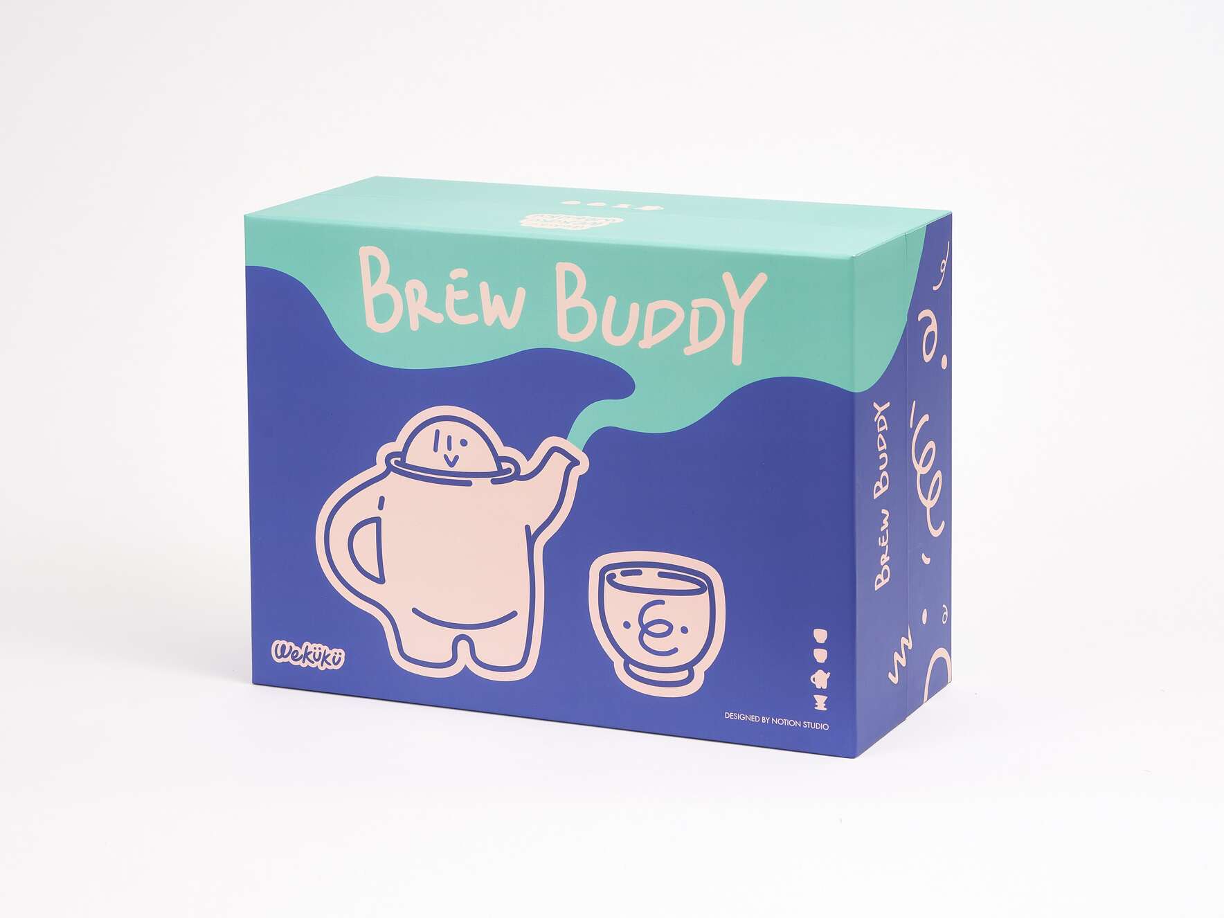 Brew Buddy - Elegant Porcelain Teapot & Coffee Pot