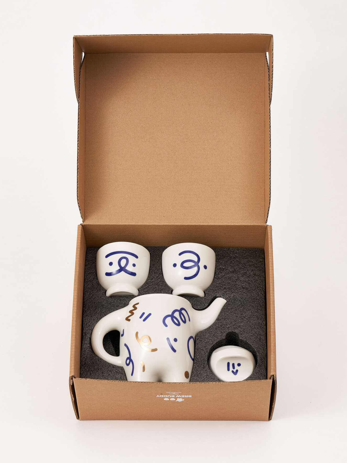 Brew Buddy - Elegant Porcelain Teapot Pot