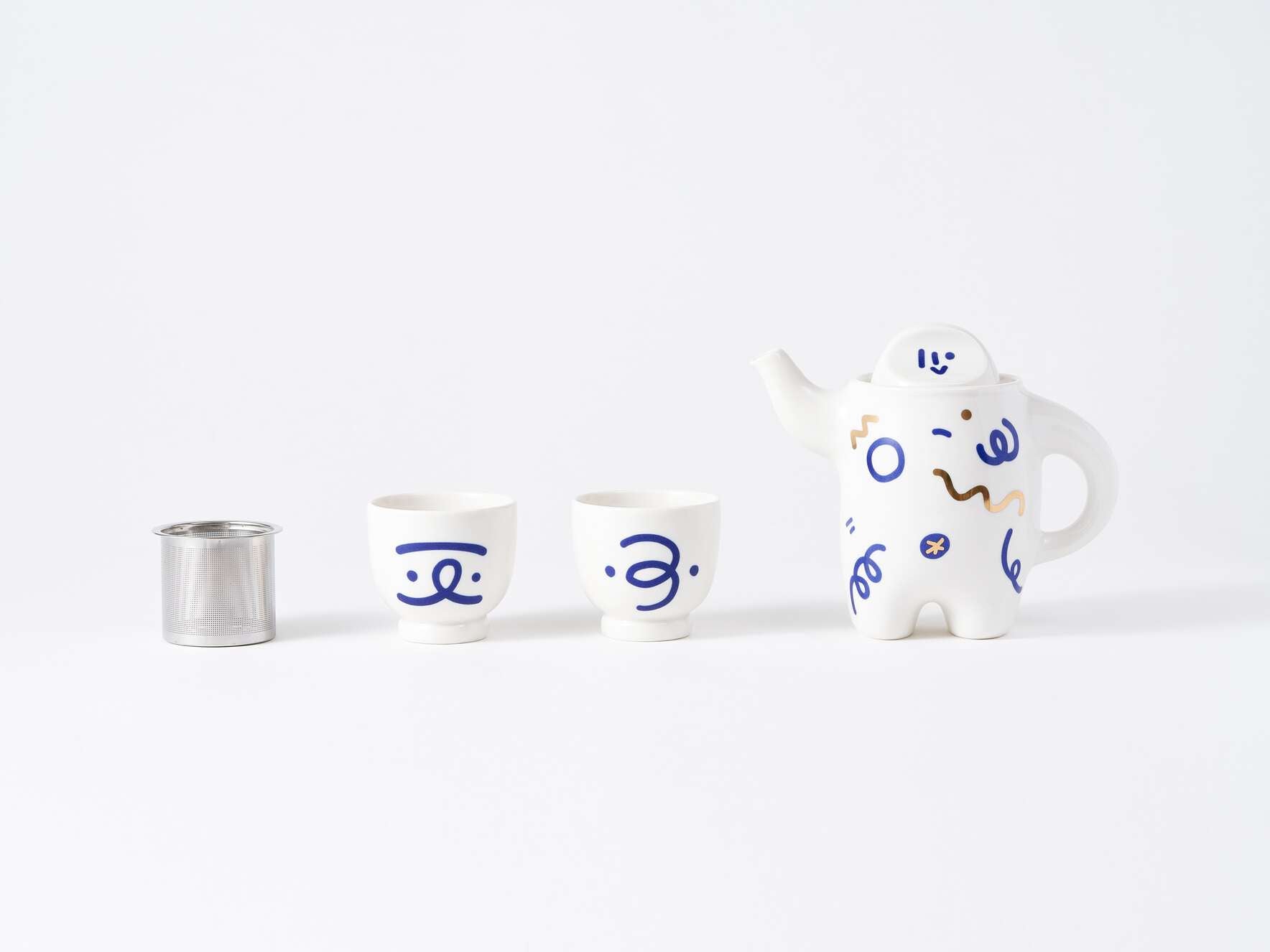 Brew Buddy - Elegant Porcelain Teapot Pot