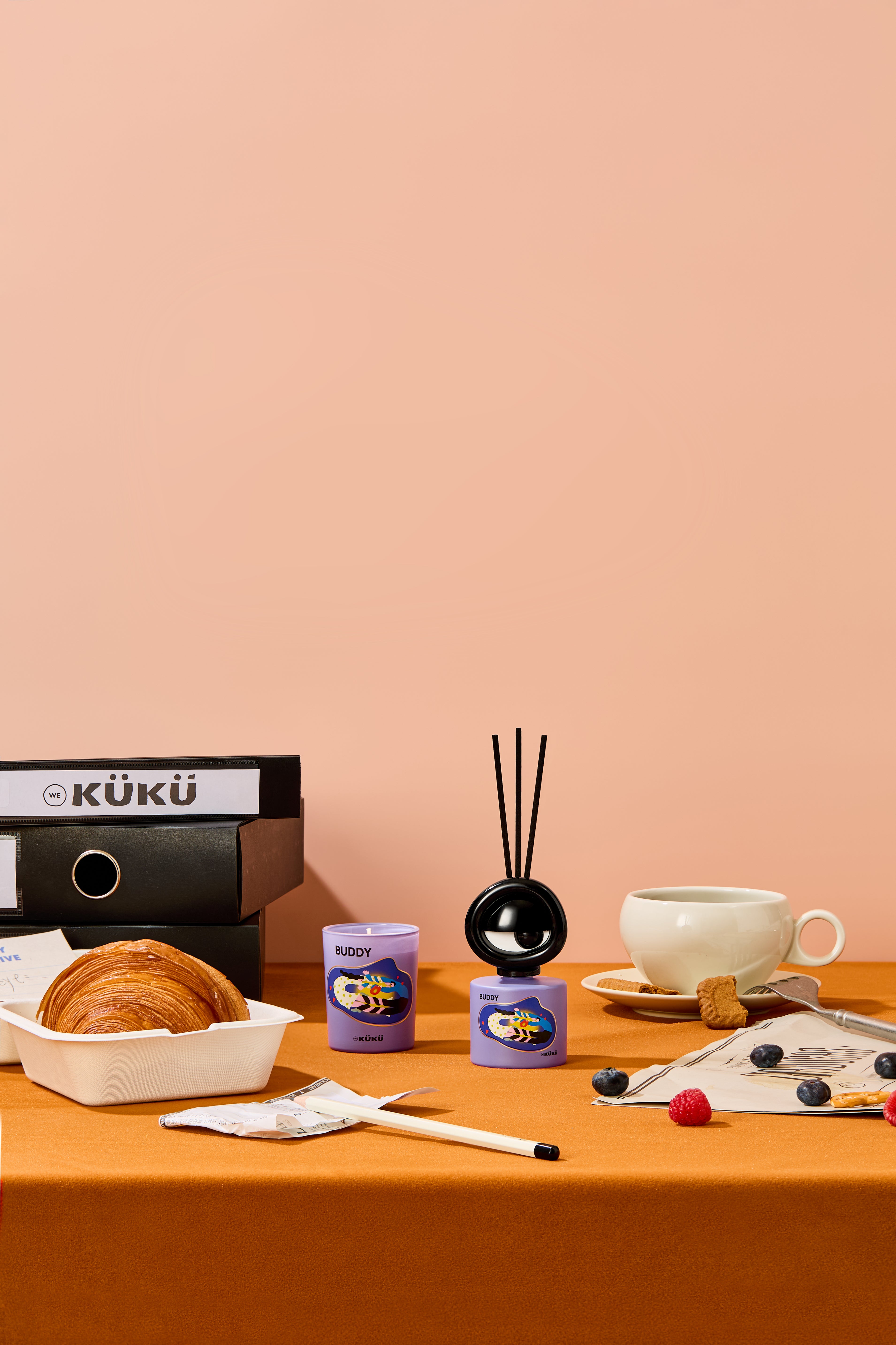 BIG EYE Scented Candle & Fragrance Diffuser - Buddy(Cassis)