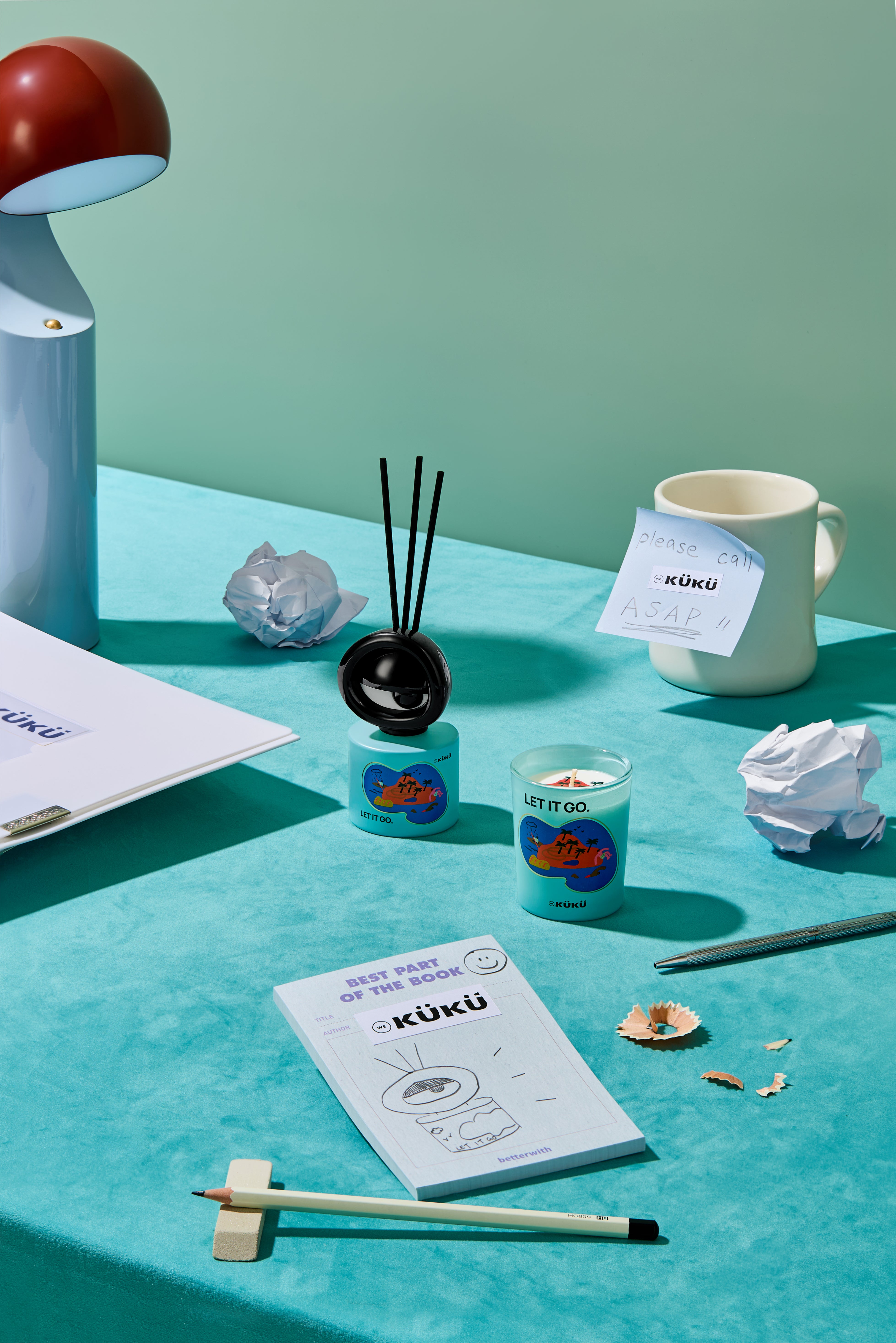 BIG EYE Scented Candle & Fragrance Diffuser - Let it go(sea)